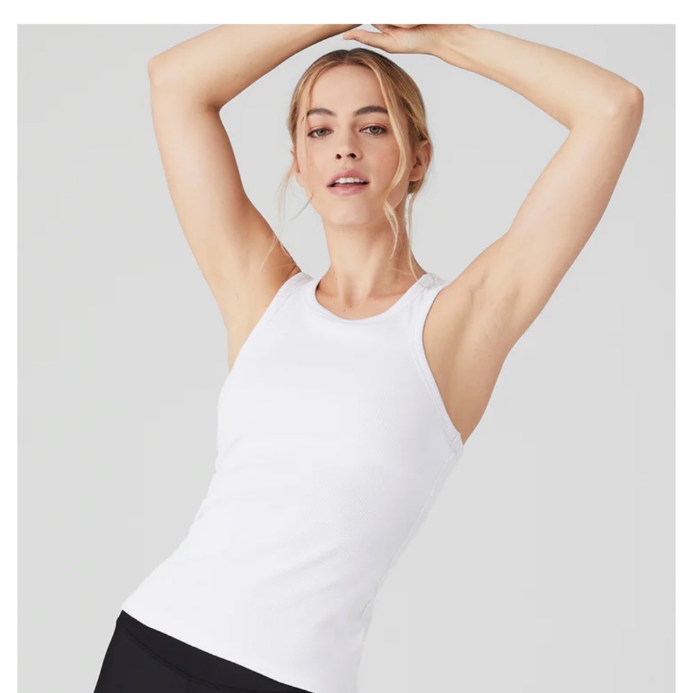 Alo tank Alo yoga rubbed aspire full length tank medium